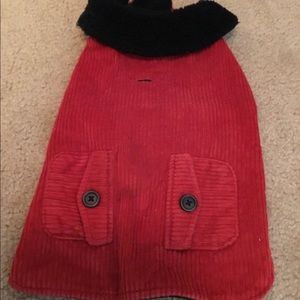 Cute corduroy dog coat!